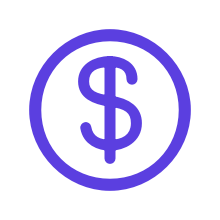 outline dollar circle